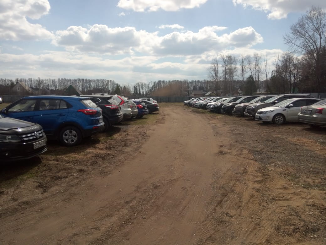 Въезд на парковку